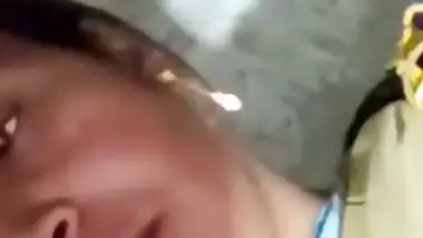 Tattooed Tamil aunty shows big long nipples to lover